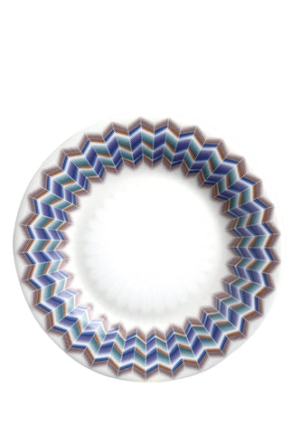 Jarris Zig-Zag Tabak Şık Kemik Porselen, 3D Desenli, 15.5 cm