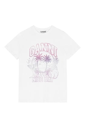 Ganni Basic Jersey Kokteyl Rahat Tişört