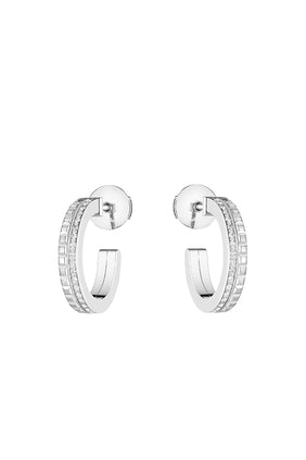 Boucheron Quatre Radiant Edition Altın Küpe - Beyaz Altın & Pırlanta