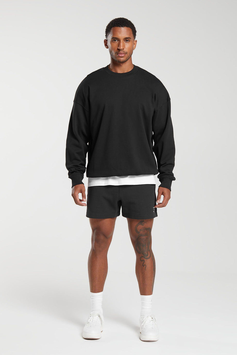 Rest Day Essentials Crew Oversize Fit, 300gsm Ağır Pamuklu Kumaş