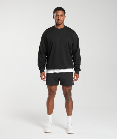 Rest Day Essentials Crew Oversize Fit, 300gsm Ağır Pamuklu Kumaş