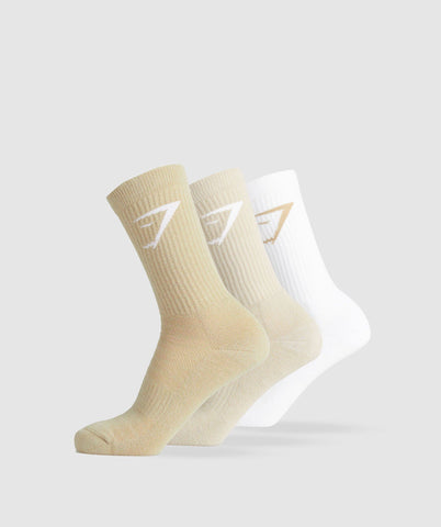 Crew Çorap 3'lü Paket, Yumuşak ve Destekleyici Tasarım ile Konforlu Günlük Kullanım