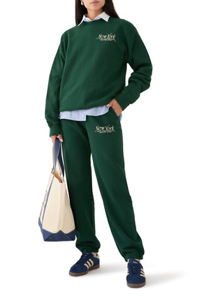 Sporty & Rich NY 94 Yarım Balıkçı Yaka Sweatshirt