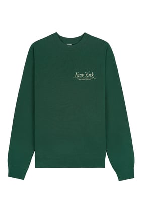 Sporty & Rich NY 94 Yarım Balıkçı Yaka Sweatshirt