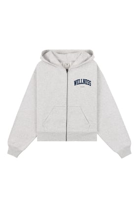 Wellness Ivy Kısa Fermuarlı Kapüşonlu Sweatshirt