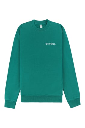 Sağlık Zenginlik Klasik Yaka Sweatshirt