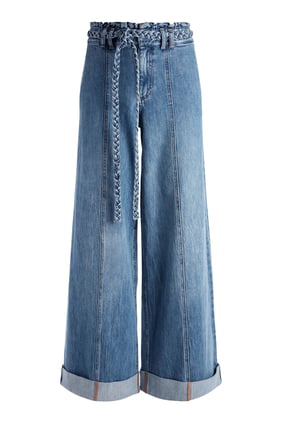 Harriet Yüksek Bel Geniş Paça Kot Pantolon