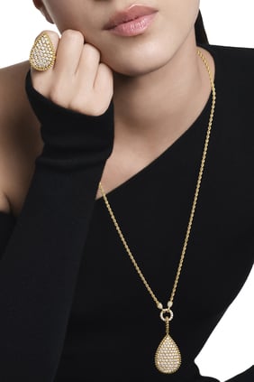 Boucheron Serpent Bohème XL Yüzük, 18K Sarı Altın ve Pırlantalar