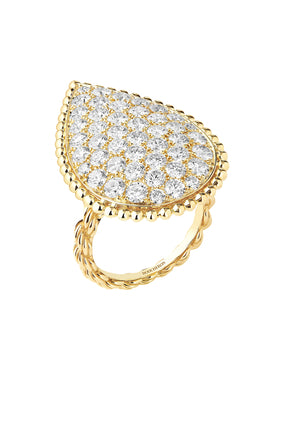 Boucheron Serpent Bohème XL Yüzük, 18K Sarı Altın ve Pırlantalar