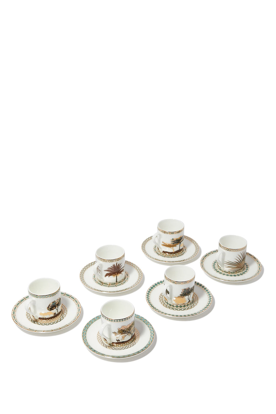 Espresso Fincanı ve Tabağı, 6'lı Set
