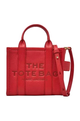 Kırmızı Deri Mini Tote Çanta - Şık ve Fonksiyonel