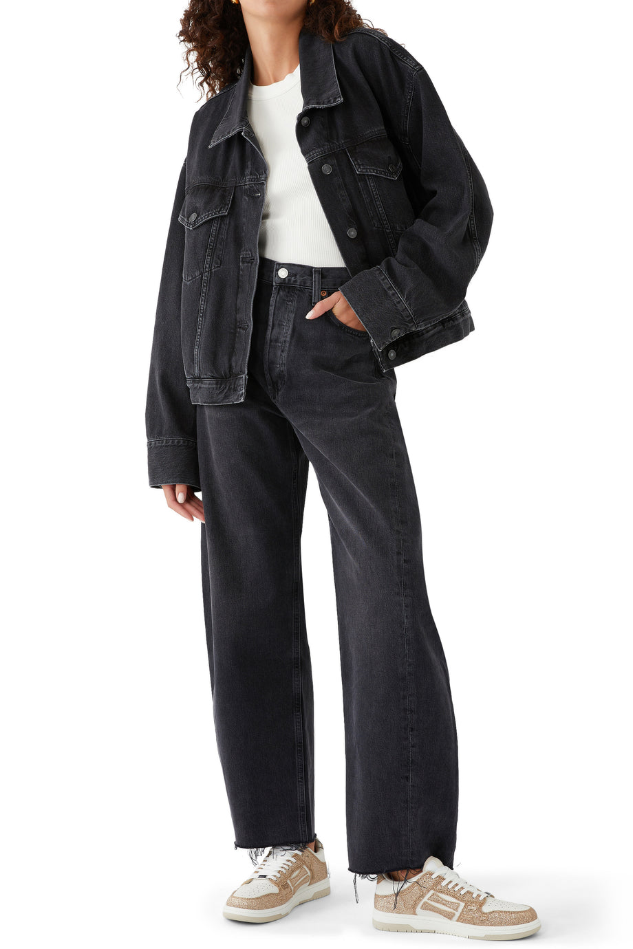 Parlak Altın Düşük Tabanlı Kadın Spor Ayakkabı