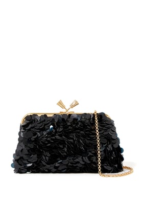 Maud Taşlı Püsküllü Clutch Çanta