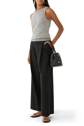 Maceio Çizgili Askısız Bluz