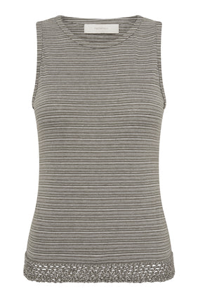 Maceio Çizgili Askısız Bluz