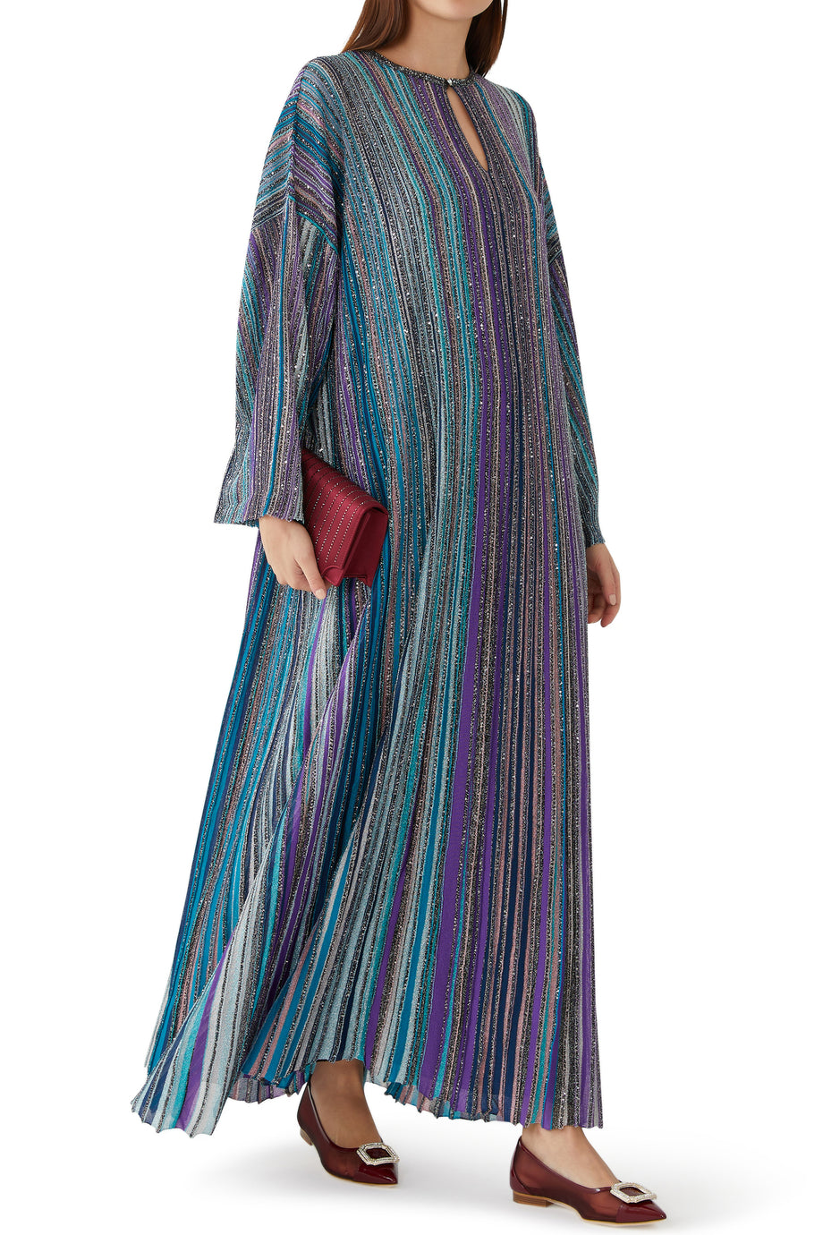 Köşe Tokalı Sivri Burun Düz Ayakkabılar