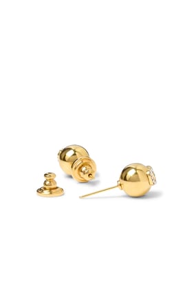VLOGO İmza Metal ve Swarovski® Kristal Küpe