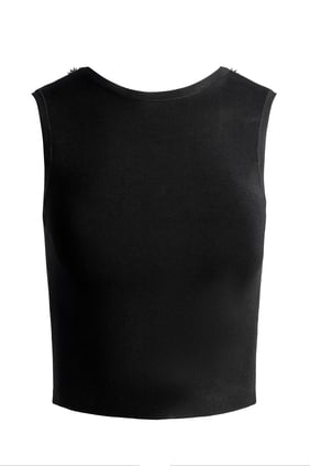 Loe Dantelalı Sırt Dekolteli Kolsuz Bluz