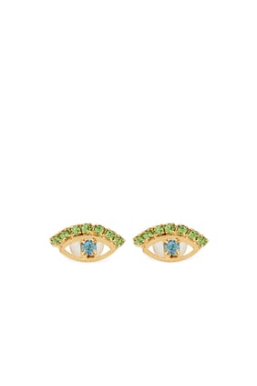Şık Yunan Göz Küpe - Petite Greek Eye Earrings