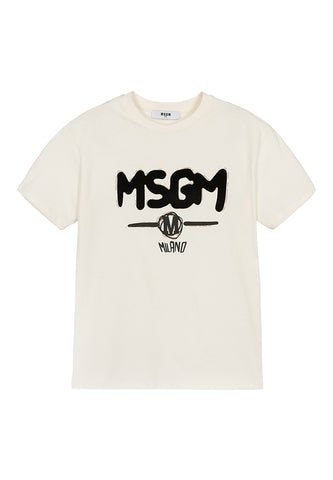 Çocuklar İçin Jersey Pamuk Logo T-Shirt