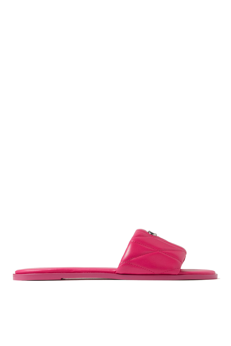 Holly Yastıklı Deri Sandalet - Orta Pembe