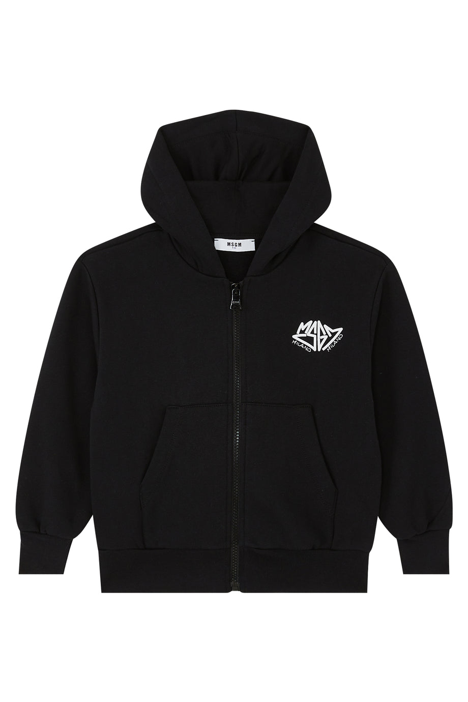 Çocuklar için Logo Fermuarlı Kapüşonlu Sweatshirt