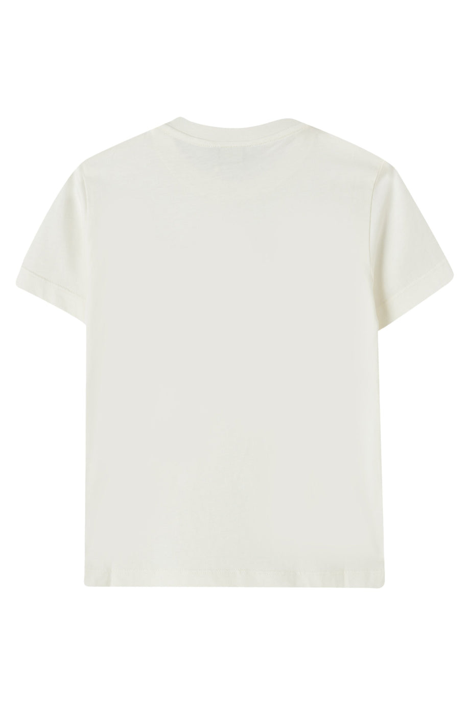 Çocuk Nakışlı Logolu Pamuklu Tişört - Beyaz