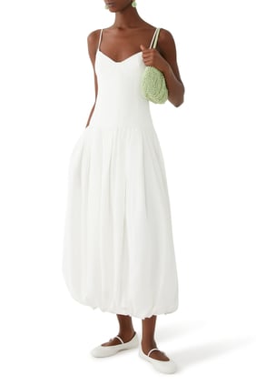 Vento Bustier Bubble Midi Elbise