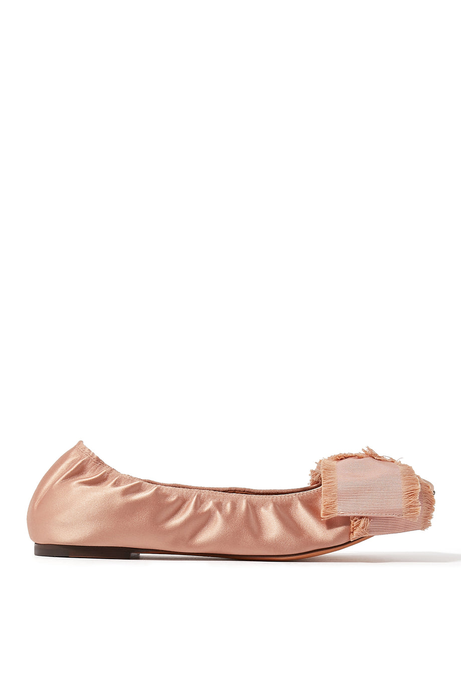 Saten Fiyonk Detaylı Balerin Ayakkabıları