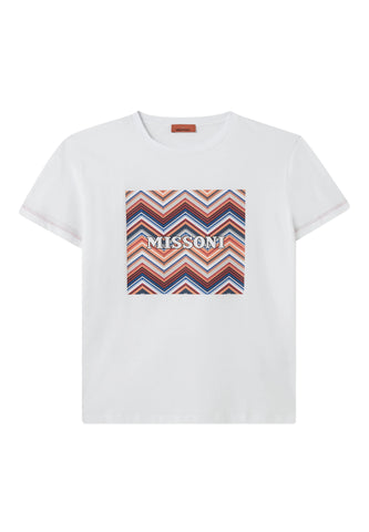 Çocuklar için Zigzag Logo Jersey Tişört