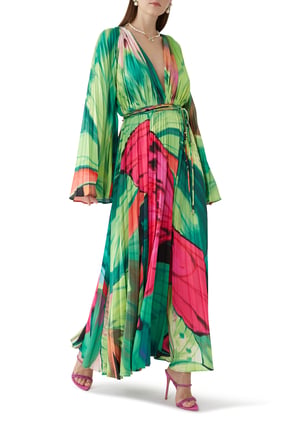 Tatiana Papillon Desenli Maxi Elbise