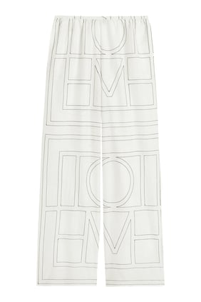 Monogram Pamuklu Pijama Altı