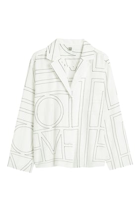 Monogram Pamuklu Pijama Üstü