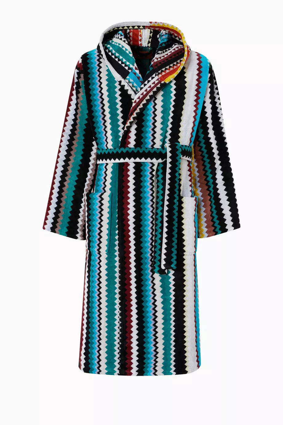 Curt Kapşonlu Havlu Bornoz, Missoni Home, Yumuşak & Spa Hissi