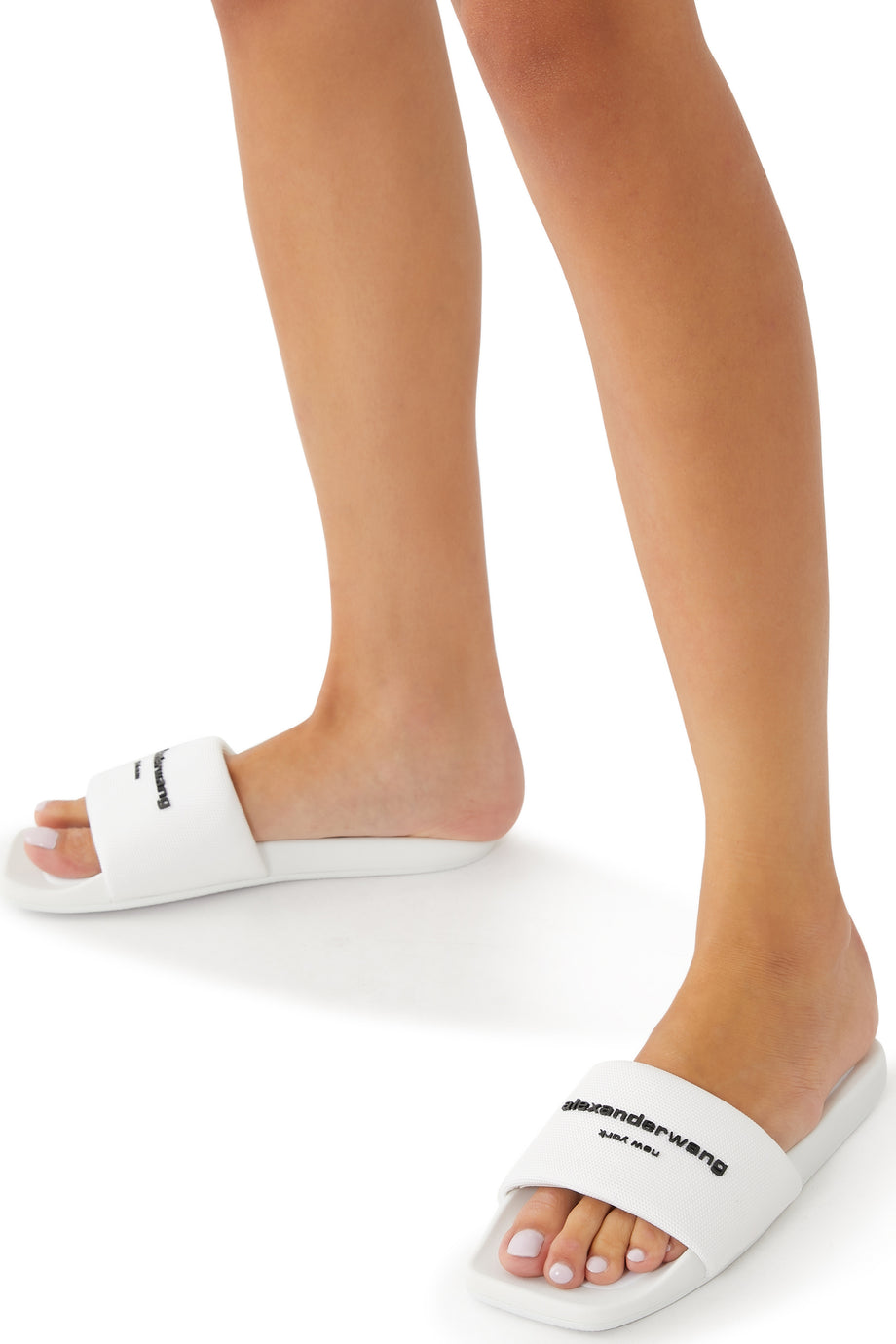 Havuz Logolu Terlik - Beyaz