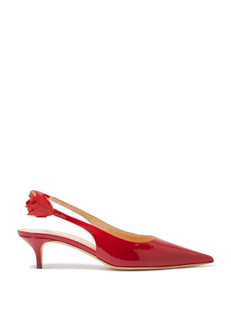 Slingback Gül Renkli Topuklu Ayakkabı