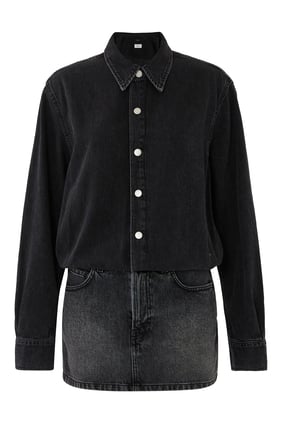 Tia Çift Denim Elbise