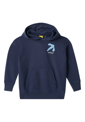 Çocuk Ok Kapüşonlu Sweatshirt - Off White