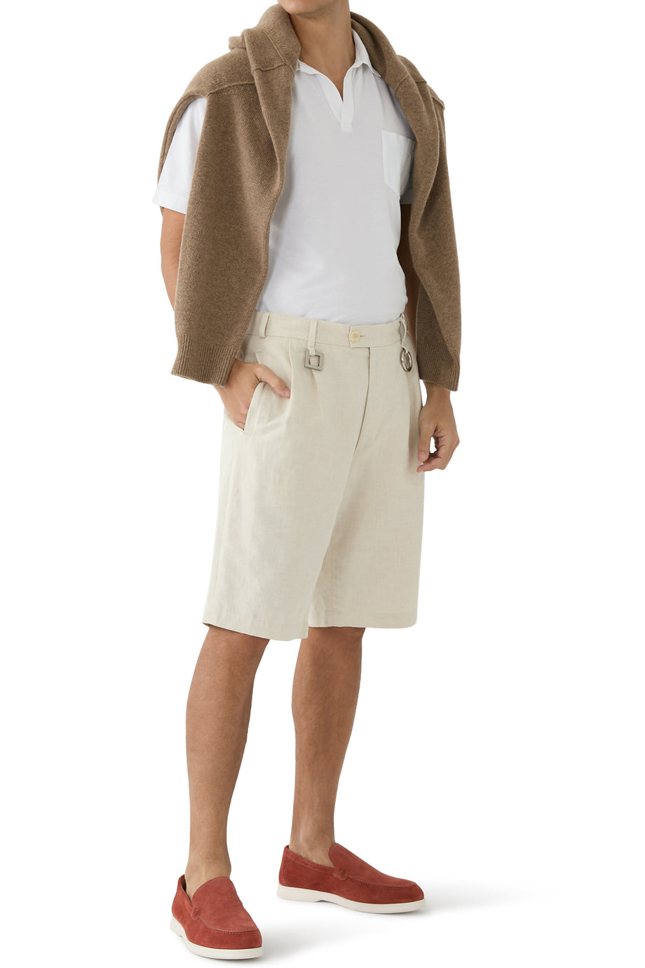 Kırmızı Süet Loafer Ayakkabı