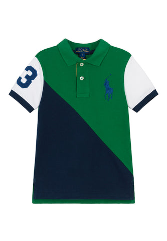 Çocuklar İçin Logo Pamuklu Polo Tişört - Yeşil