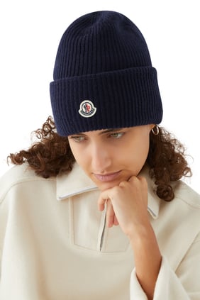 Moncler Logo Şapka - Koyu Mavi