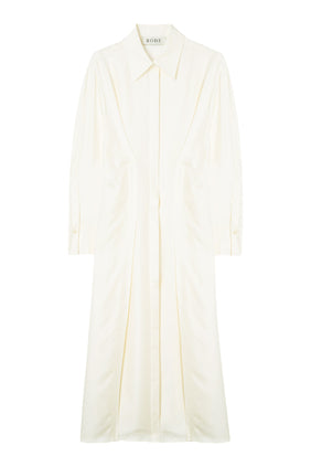 Bel Vücutlu İpek Elbise