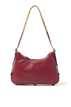 Moschino Mini Yazılı Küçük Hobo Çanta