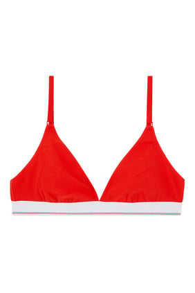 Üçgen Vücut Üstü Bralet - Kırmızı