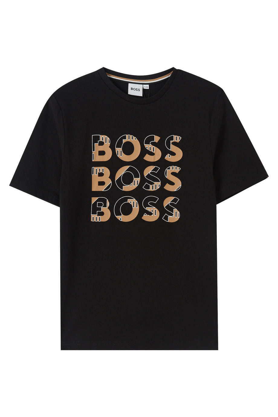 Çocuk Logo Baskılı T-Shirt - Siyah