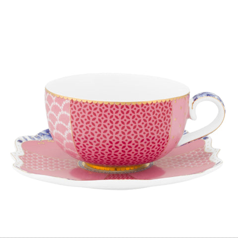Kraliyet Pembe Espresso Fincanı ve Tabağı