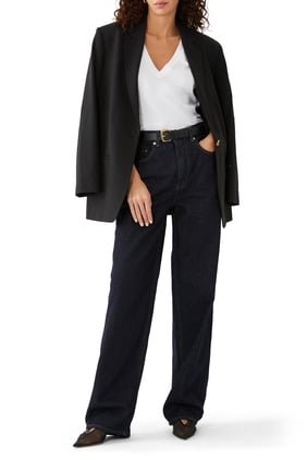 Siyah Mavi Denim Pantolon - Şık ve Rahat