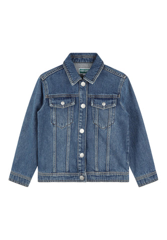 Çocuk Kot Ceket - Denim Mavi