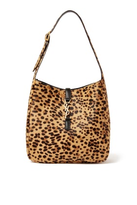 Le 5 À 7 Leopar Desenli Küçük Hobo Çanta