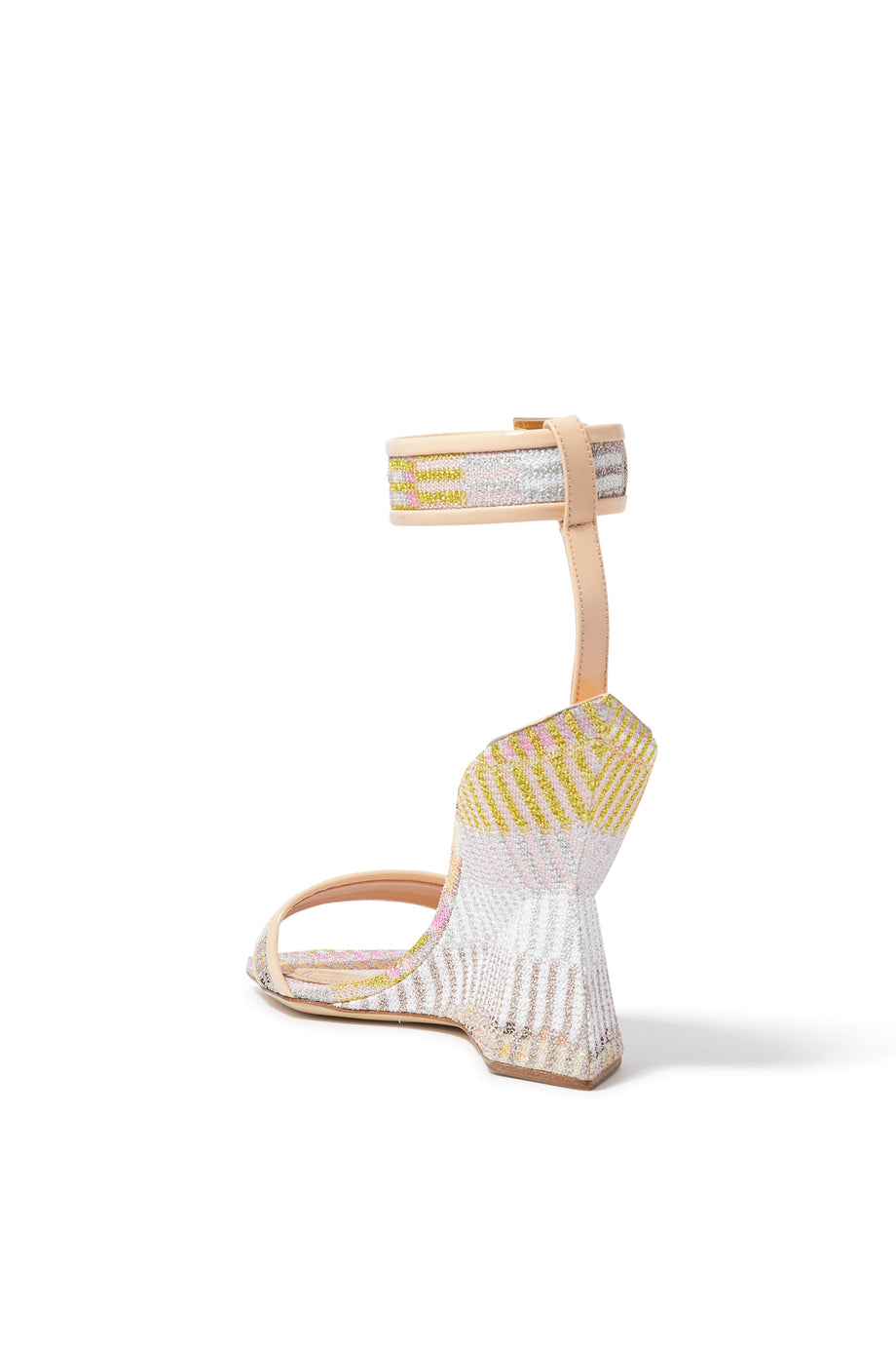 Missoni Nina Geometrik Raschel Lame Topuklu Sandaletler